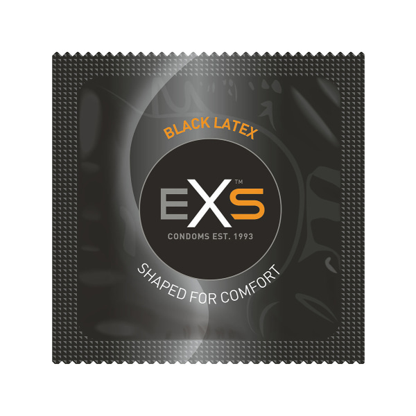 EXS Variety Pack 1: Kondomer, 42-pack Svart, Transparent