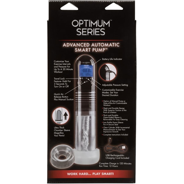 California Exotic: Optimum Series, Advanced Automatic Smart Pump Svart, Transparent