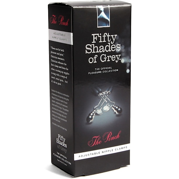 Fifty Shades of Grey: The Pinch, Adjustable Nipple Clamps Silver