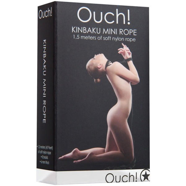 Ouch!: Kinbaku Mini Rope 1.5m Svart