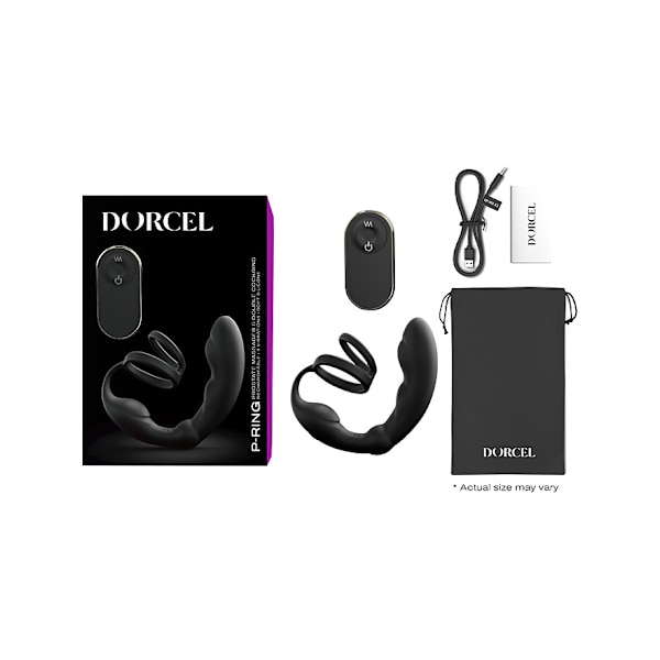 Dorcel: P-Ring, Prostate Massager & Double Ring Svart