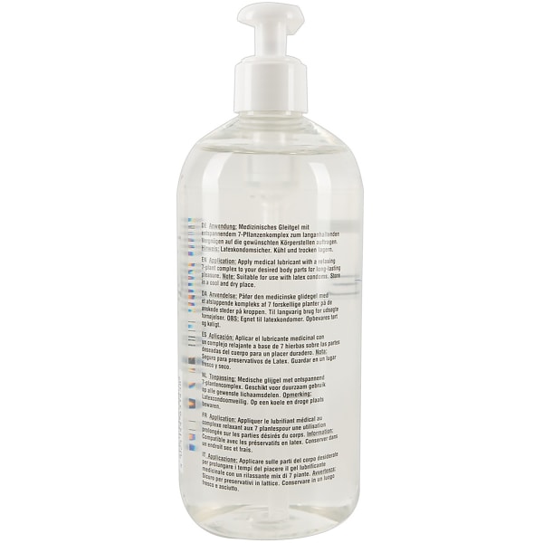 Just Glide Anal: Vattenbaserat Glidmedel, 500 ml Transparent