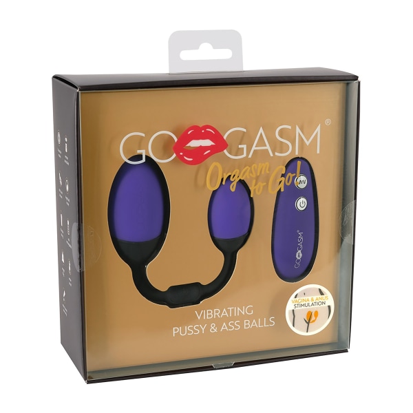 GoGasm: Vibrating Pussy & Ass Balls, purple Lila