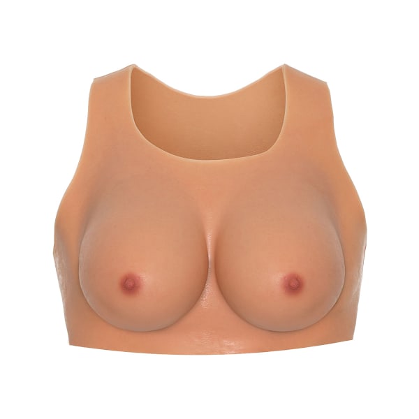 Hidden Desire: Alter Ego, Wearable E-Cup Breasts Top Ljus hudfärg one size
