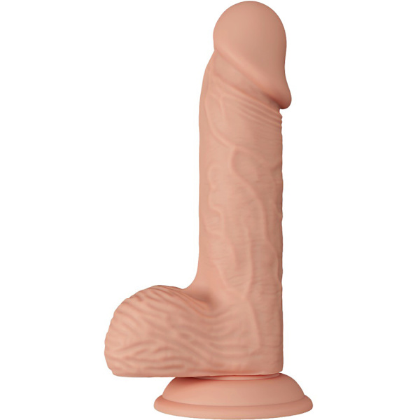 Beautiful Catoblepas: Glide & Slide-Skin Dildo, 21 cm Ljus hudfärg