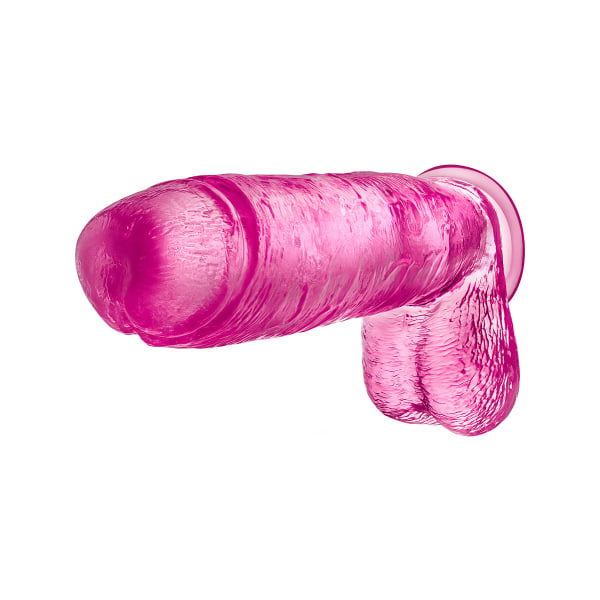 B Yours Plus: Stor og fyldig dildo, 27 cm, rosa Rosa