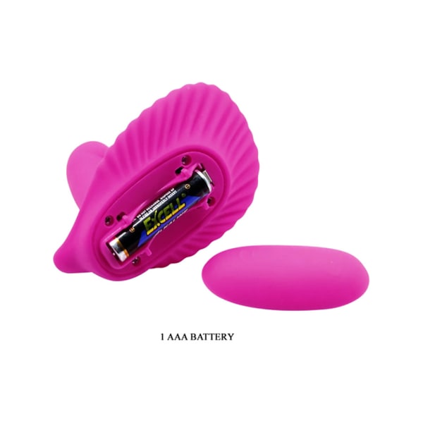 Pretty Love: Fancy Clamshell Vibrator with Remote Lila