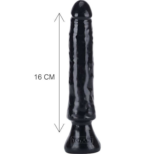 Toy Joy: Get Real, Starter Dong Dildo, 16 cm, svart Svart