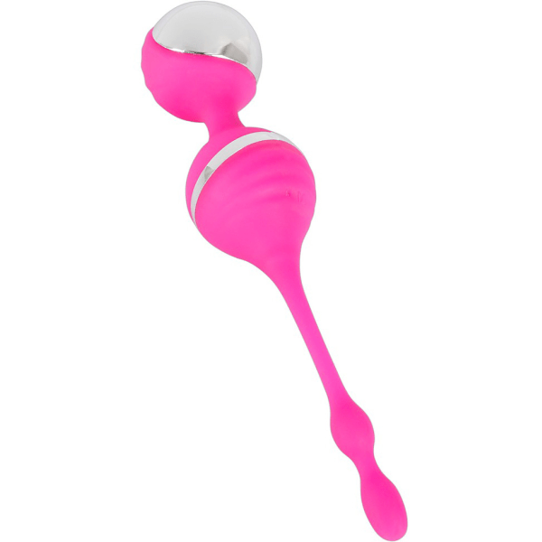 Sweet Smile: Vibrating Love Balls, Rechargeable Rosa