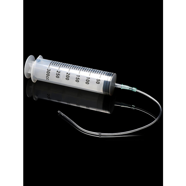 CleanStream: Enema Syringe with Tube (300 ml) Transparent