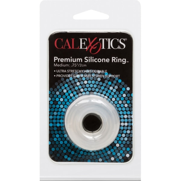 California Exotic: Premium Silicone Ring, medium Transparent