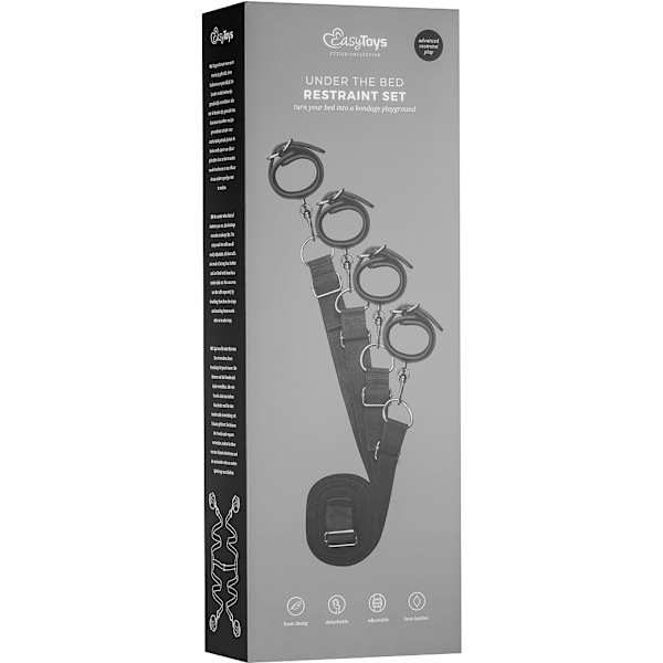 EasyToys: Under The Bed Restraint Set Svart