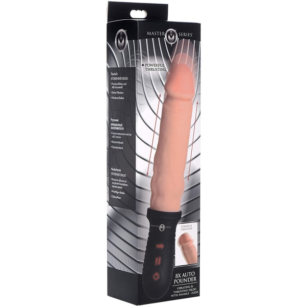 XR Master Series: 8X Auto Pounder, Thrusting Dildo Ljus hudfärg