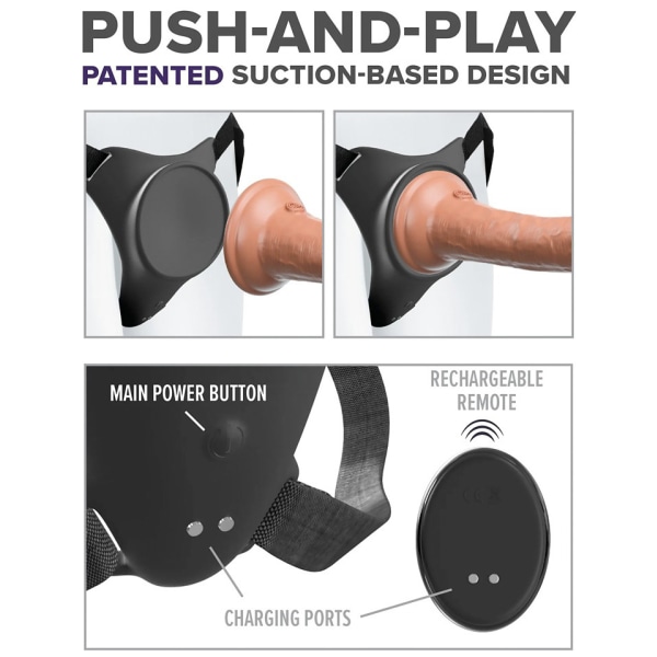 Pipedream: Body Dock, G-Spot Pro Harness Svart