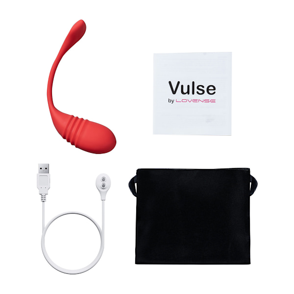 Lovense: Vulse, App-Controlled Thrusting Egg Vibrator Röd