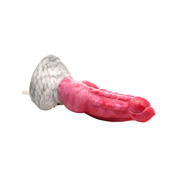 Creature Cocks: Resurrector, Phoenix Squirting Silicone Dildo Rosa, Vit