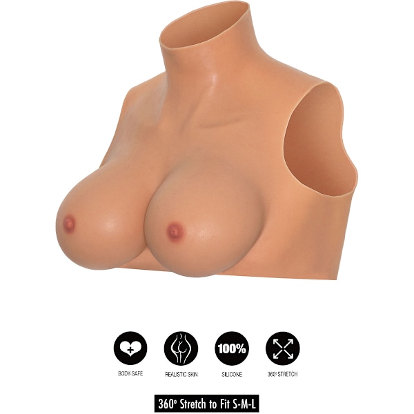 Hidden Desire: Alter Ego, Wearable G-Cup Breasts Top with Hig... one size