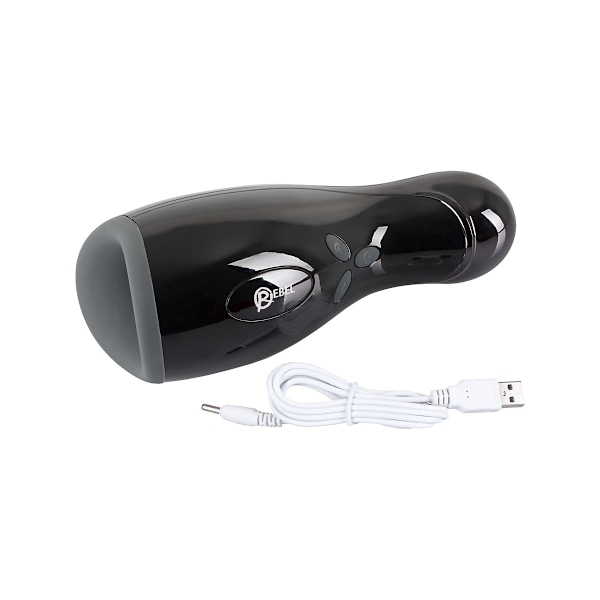 Rebel: Shaking, Warming & Vibrating Masturbator Svart