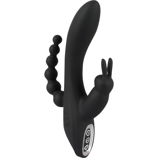 Sweet Smile: Triple G-Spot Vibrator Svart