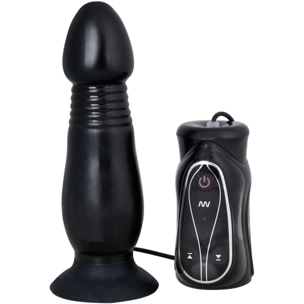 You2Toys: Anal Pusher, Vibrerande Analplugg Svart