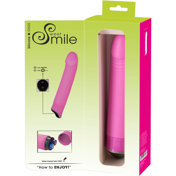 Sweet Smile: Vibrator with Penis Tip Rosa