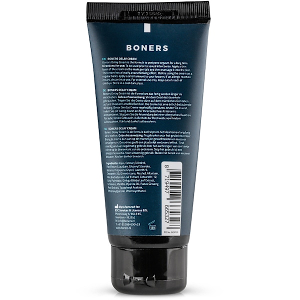 Boners: Delay Cream, Last Longer, 100 ml Vit