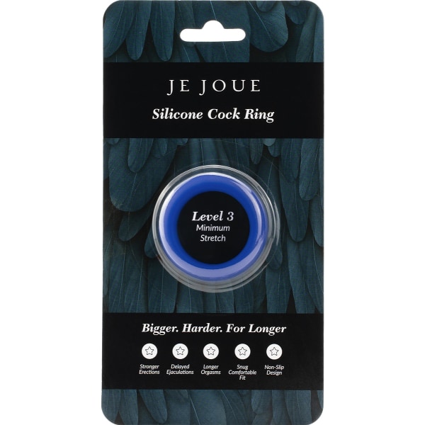 Je Joue: Silicone Cock Ring, Minimum Stretch Blå