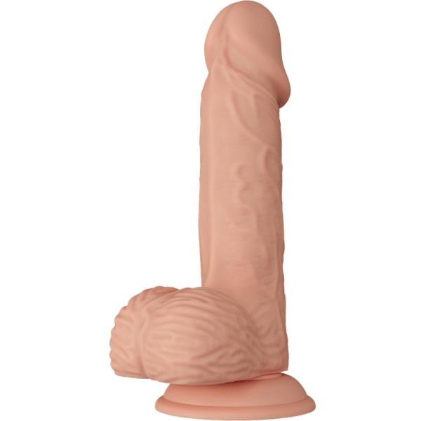 Smuk Catoblepas: Glide & Slide-Skin Dildo, 21 cm Ljus hudfärg