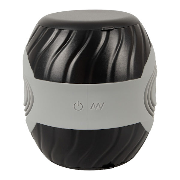 You2Toys: Vibrating & Sqeezable Donut Masturbator Grå, Svart