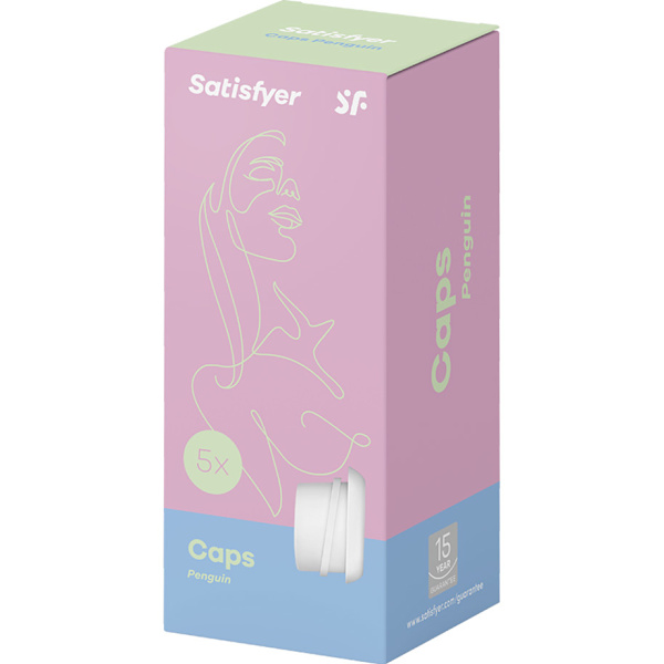 Satisfyer: Caps for Penguin, 5-pack Vit