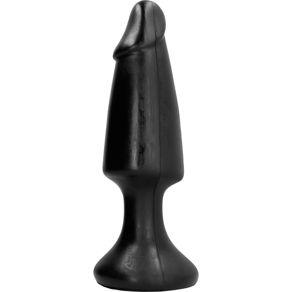 All Black: Penis Shaped Plug, 35 cm Svart