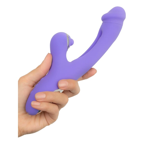 Good Vibes Only: Tess, Rabbit Vibrator with G-spot Stimulator Lila