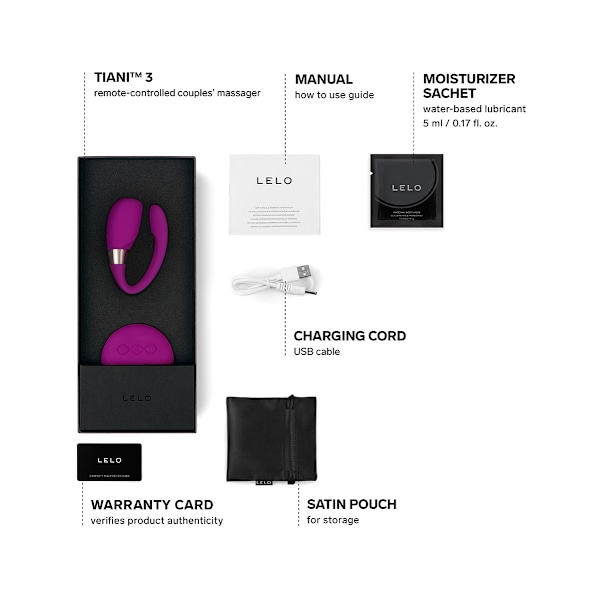 LELO: Tiani 3, Remote Couples Massager Lila