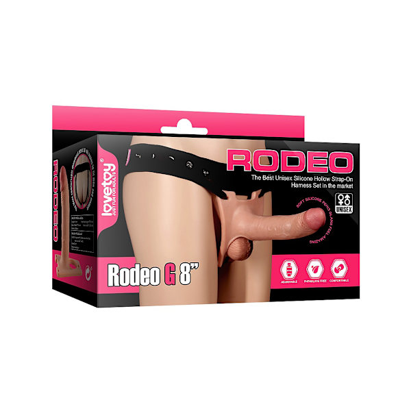 LoveToy: Rodeo G, Hollow Strap-On Harness Set Ljus hudfärg