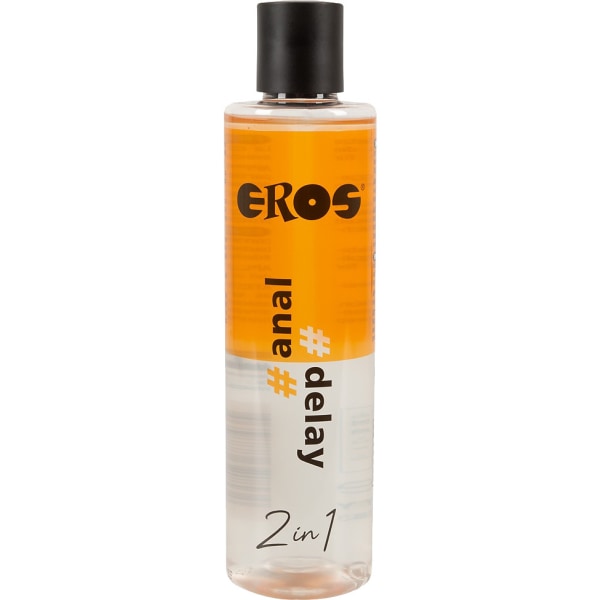 Eros: 2in1 Water-based Lubricant, Anal & Delay, 250 ml Transparent