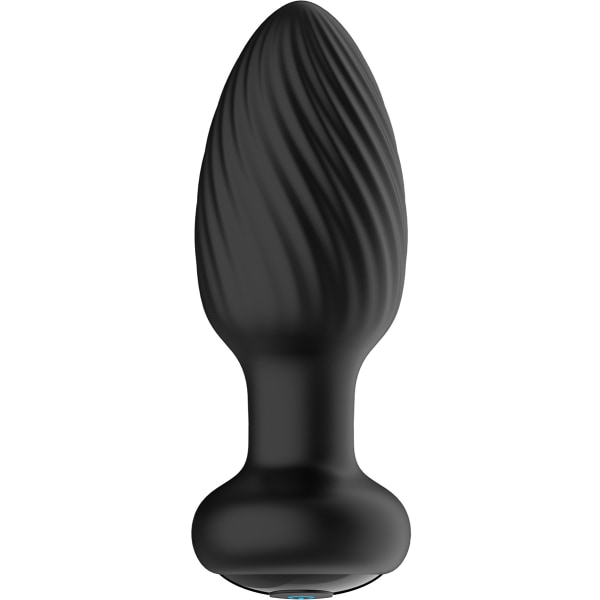 Nexus: Tornado, Rotating & Vibrating Butt Plug, small Svart