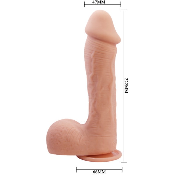 Beautiful Johnson: Realistic Dildo with Suctioncup, 22 cm, light Ljus hudfärg