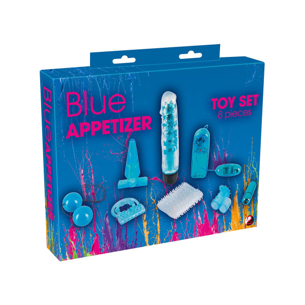 You2Toys: Blue Appetizer, Toy Set, 8 Pieces Blå, Transparent