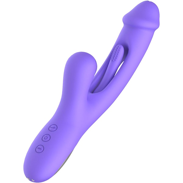 Good Vibes Only: Tess, Rabbit Vibrator with G-spot Stimulator Lila