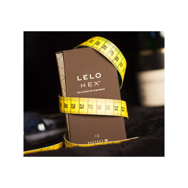 LELO: HEX Respect XL, Kondomer Transparent 12-pack