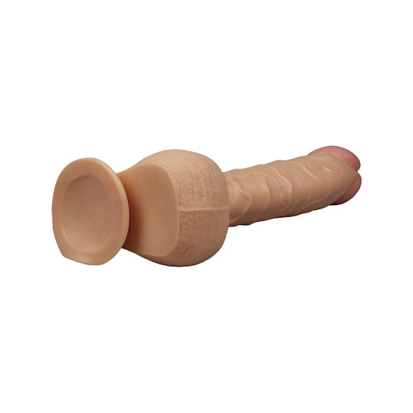 LoveToy: King-Sized Realistic Dildo, 33 cm Ljus hudfärg