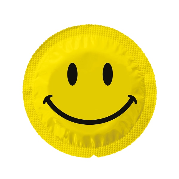 EXS Smiley Face: Kondomer, 100-pack Transparent