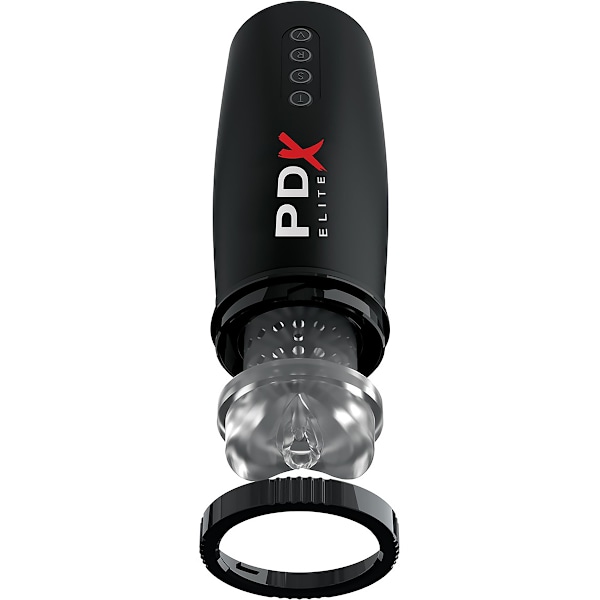 Pipedream PDX Elite: Moto Bator 2 Svart, Transparent