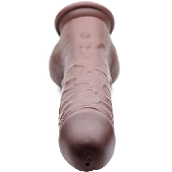 Loadz: Vibrating Squirting Dildo, 22cm Mörk hudfärg