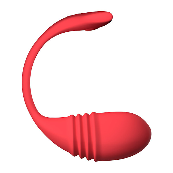 Lovense: Vulse, App-Controlled Thrusting Egg Vibrator Röd