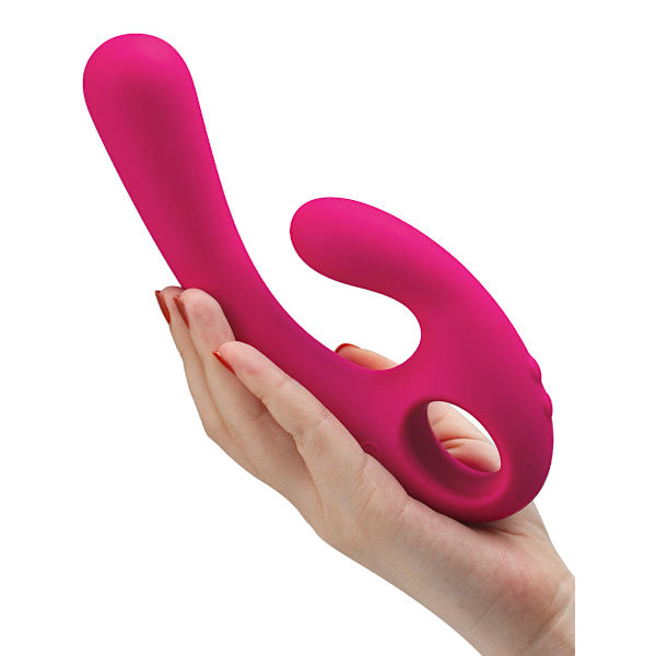 Nomi Tang: Flex Bi, Bendable Dual Vibrator Rosa