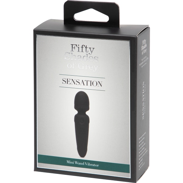 Fifty Shades Sensation: Mini Wand Vibrator Svart