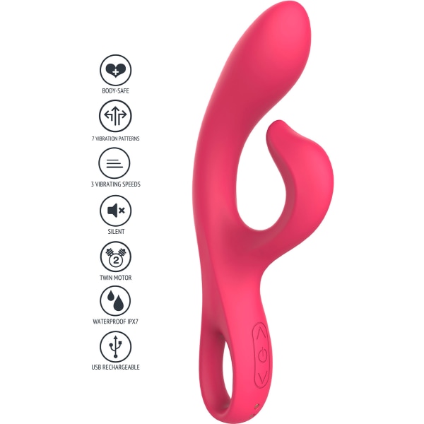 Xocoon: Endless Orgasm, G-Spot and Clitoris Vibrator Rosa