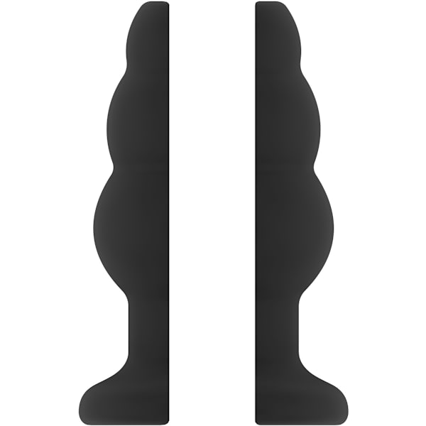 Sono: Large Hollow Tunnel Butt Plug No. 51, svart Svart