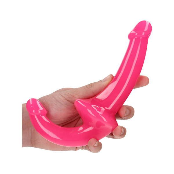 RealRock: Glow in the Dark Strapless Strap-On Rosa, Självlysande